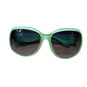 Coach Sunglasses Y2K Women's Lime Green Monogram Butterfly SR10403